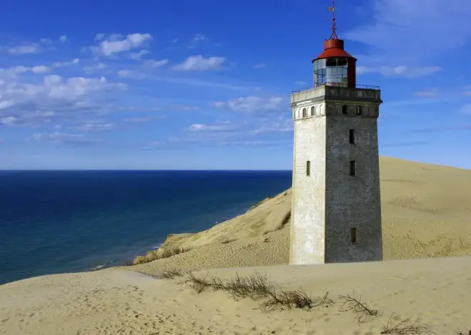 Hvor kan man parkere ved Rubjerg Knude Fyr til solnedgang?