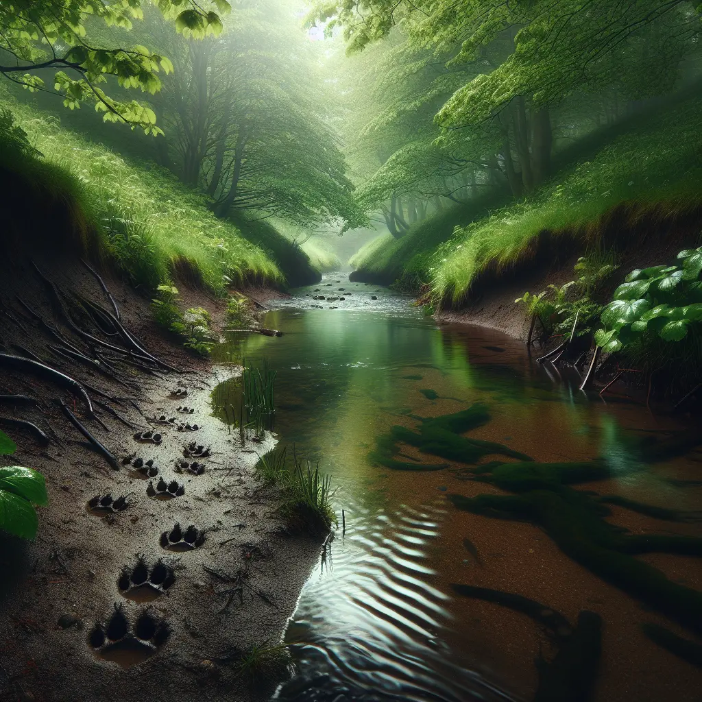 Sådan finder du oddertegn langs vandløb